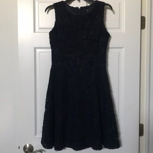 Navy blue lace dress
